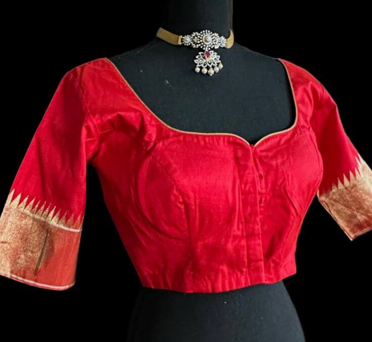 Paithani Patterns Pattu Saree Blouse Design