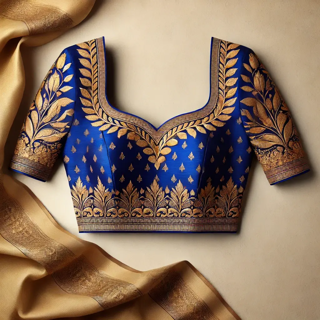 Blouse with Heavy Borders
