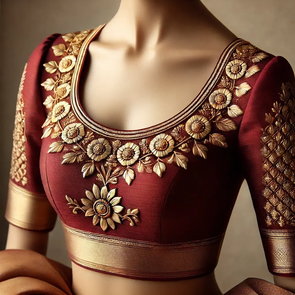 Simple Round Neck Blouse