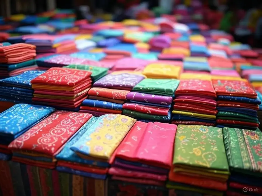 Wholesale cotton sarees in Surat at ₹100
