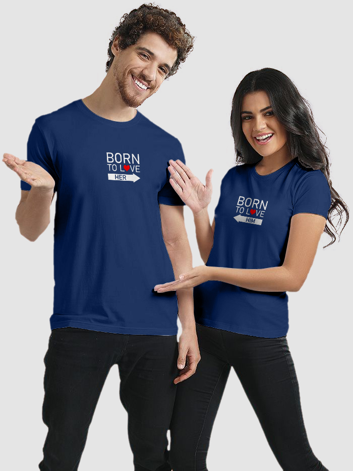 Born To Love Designer Couple T Shirt Collection collection 2