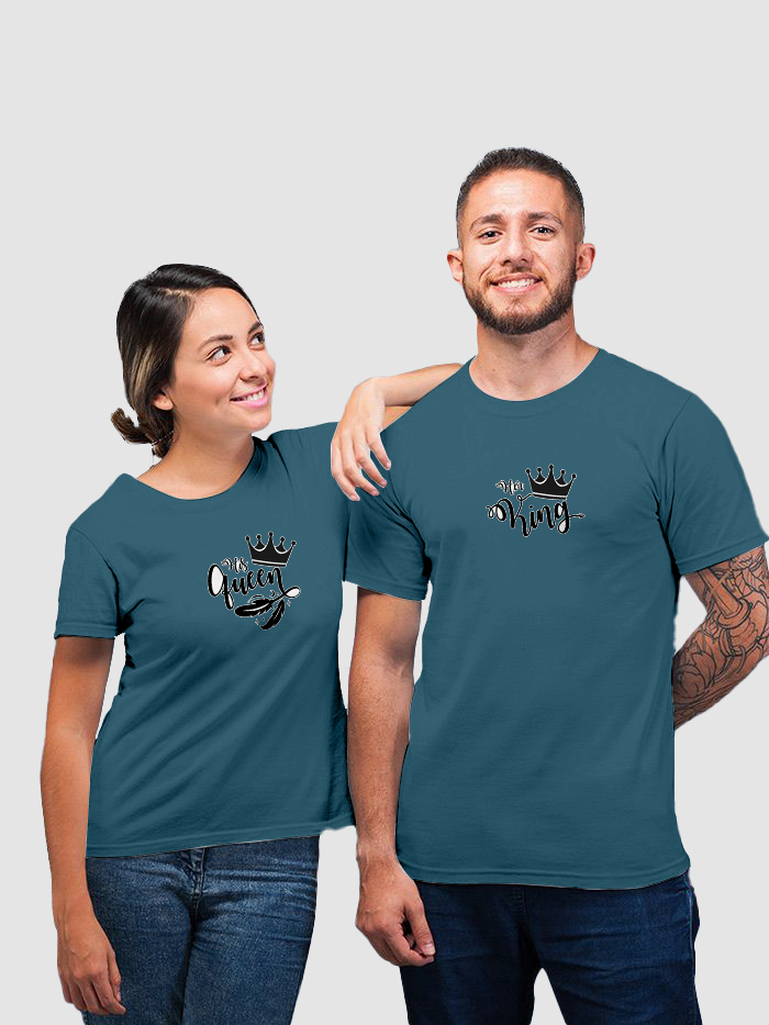 King And Queen Designer Couple Tshirt Collection collection 6