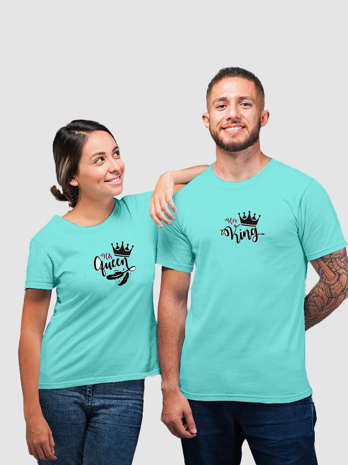 King And Queen Designer Couple Tshirt Collection collection 5