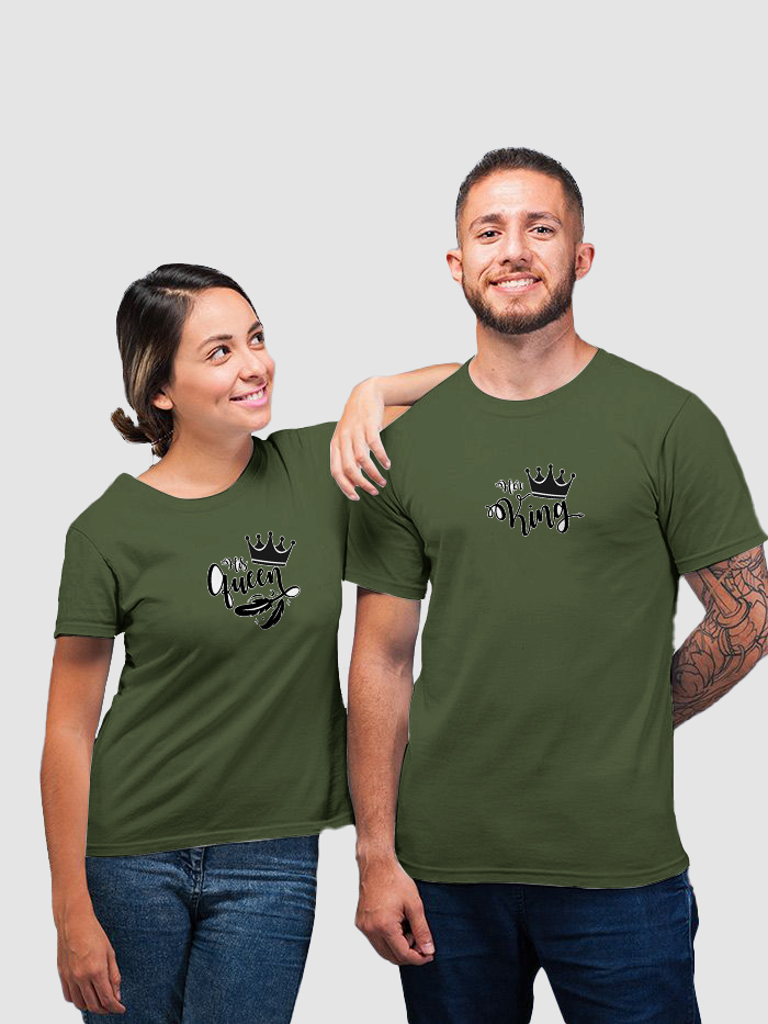 King And Queen Designer Couple Tshirt Collection collection 8