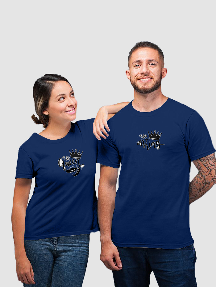 King And Queen Designer Couple Tshirt Collection collection 4