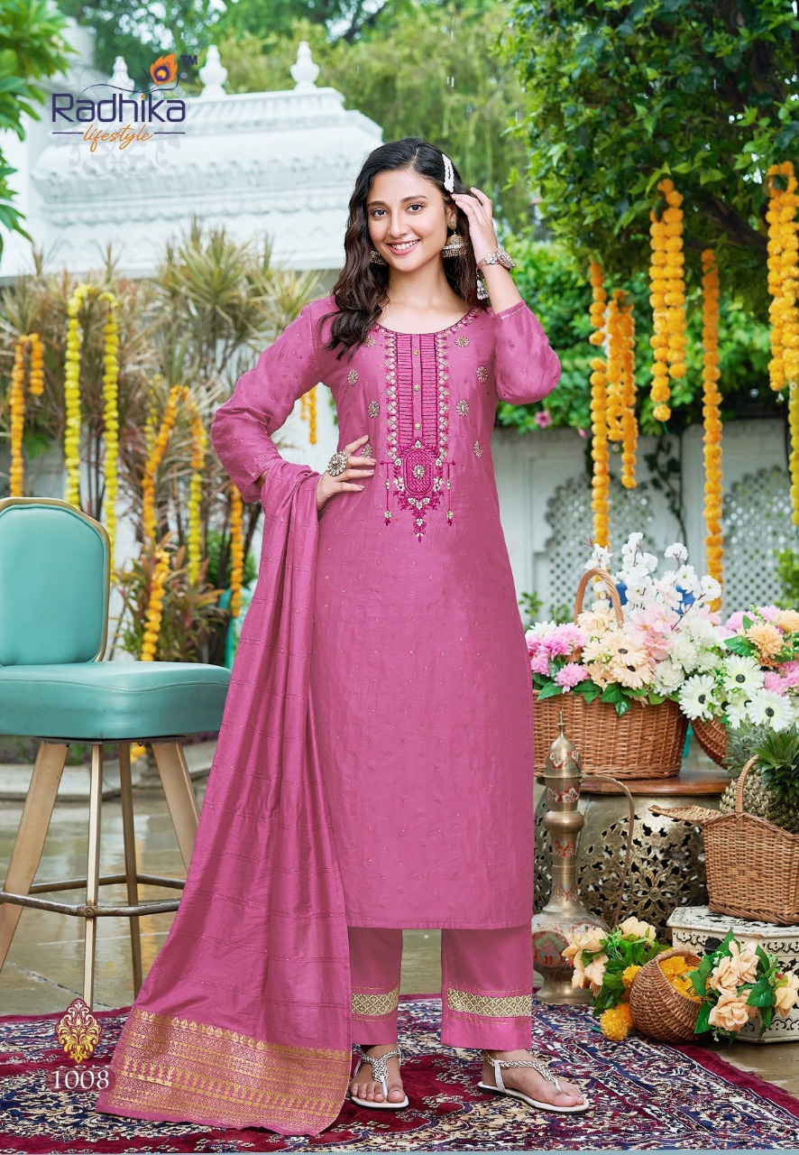 MAYUR CREATION SABHYATA KURTI PANT WITH DUPATTA