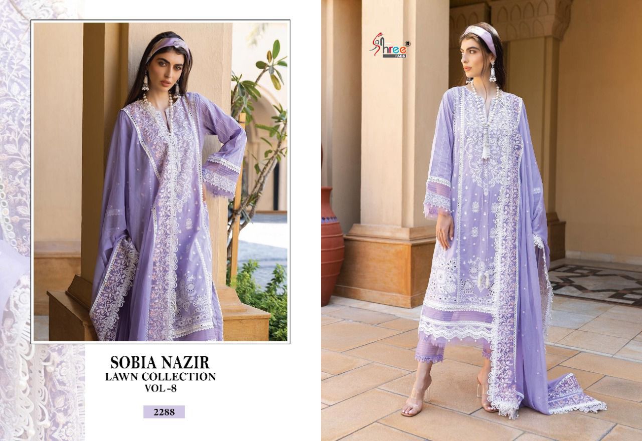 Shree Fab Sobia Nazir Lawn Collection Vol 8 collection 10
