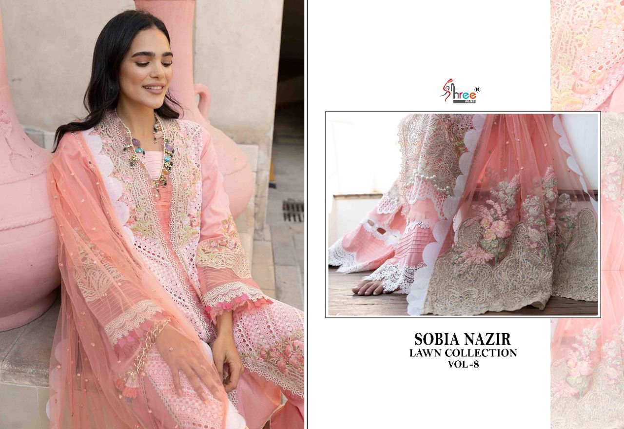 Shree Fab Sobia Nazir Lawn Collection Vol 8 collection 11