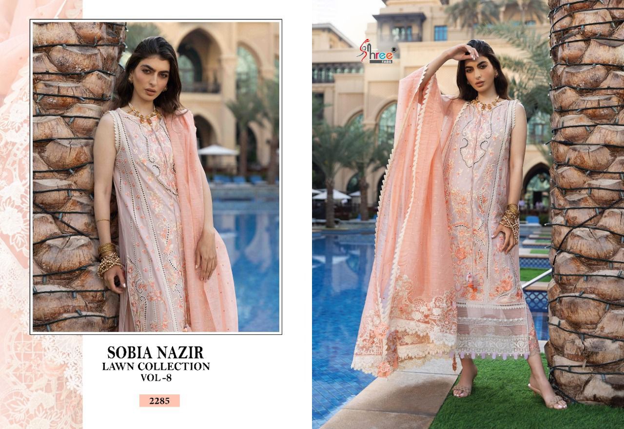 Shree Fab Sobia Nazir Lawn Collection Vol 8 collection 4