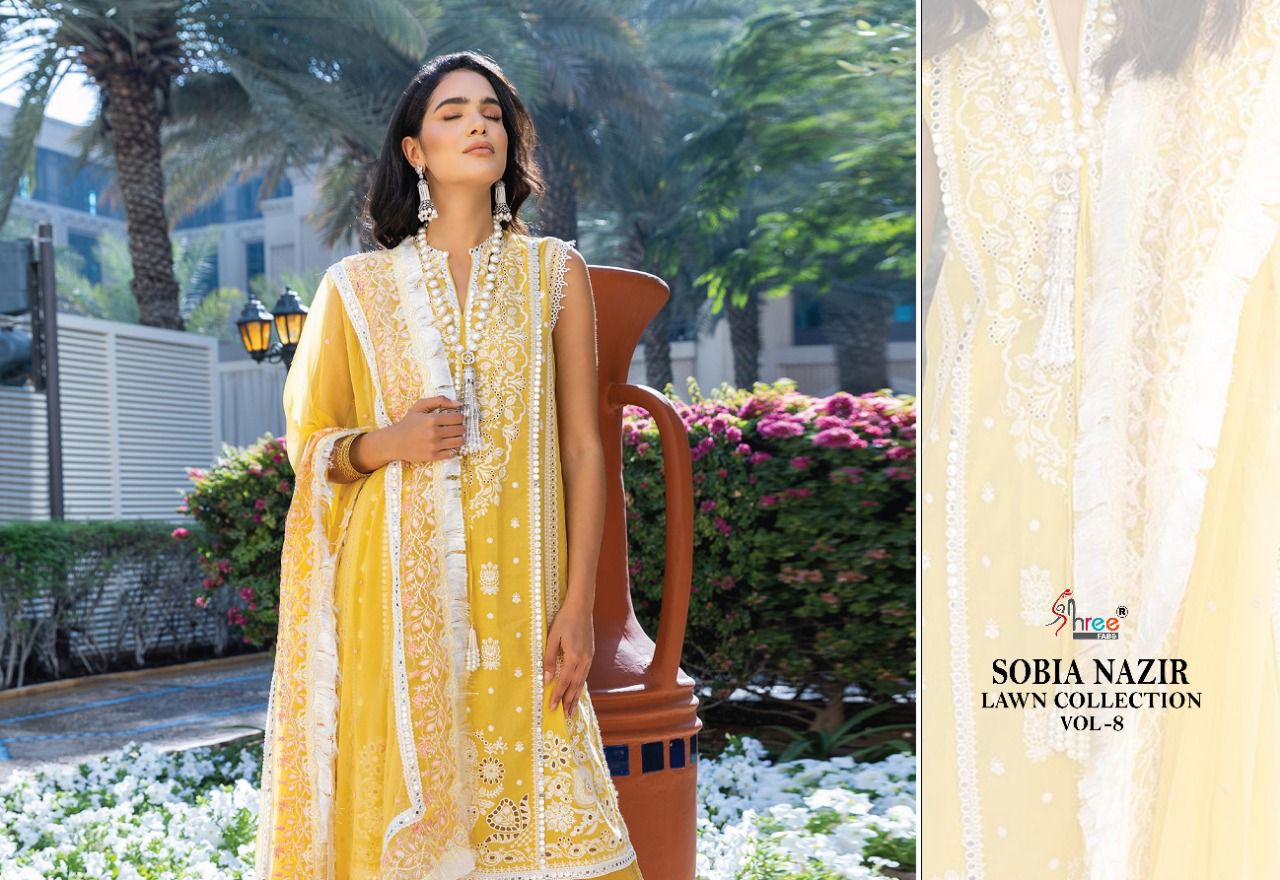 Shree Fab Sobia Nazir Lawn Collection Vol 8 collection 3