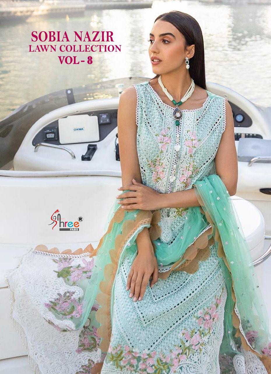 Shree Fab Sobia Nazir Lawn Collection Vol 8 collection 2