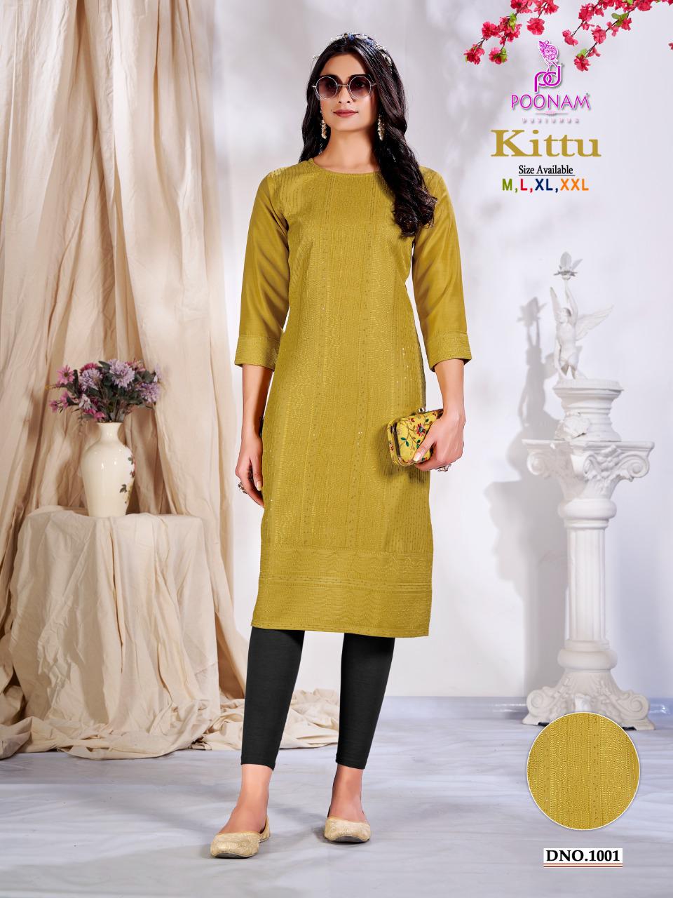 Poonam Kittu Fancy Designer Kurti Collection collection 3