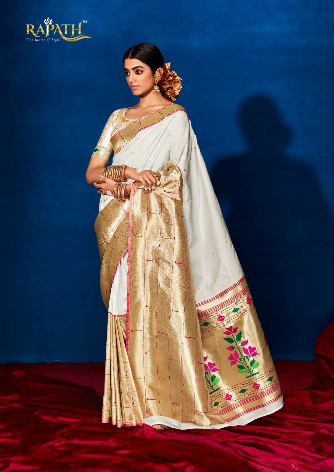 Banarasi Soft Silk Kanchi Big Border Saree