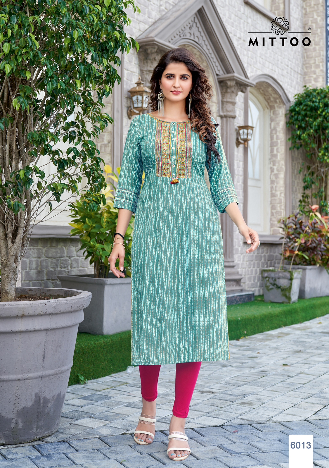 THE LIBAS COLLECTION RAYON PRINTED KURTI