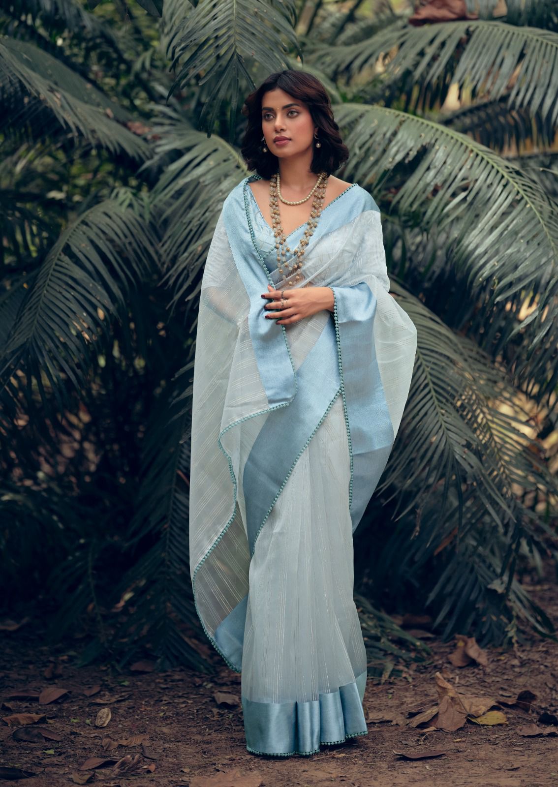 Organza sarees - Manufacturers of Organza sarees, Organza sarees suppliers