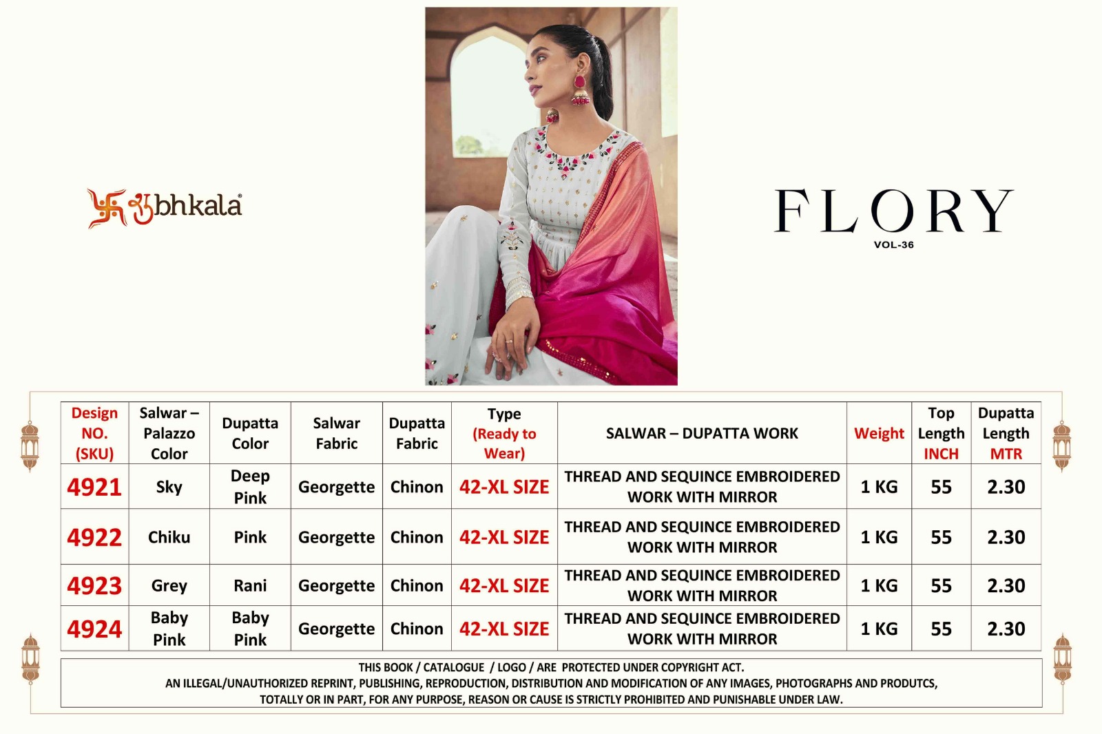Shubhkala  Flory Vol 36 collection 9